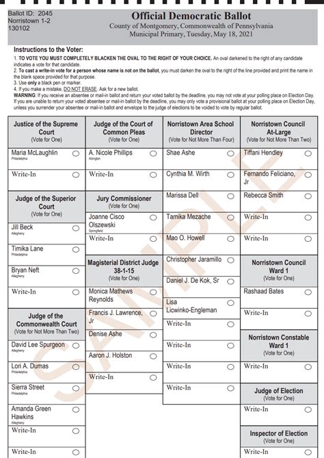 ballotpedia pennsylvania|pennsylvania primary sample ballot.